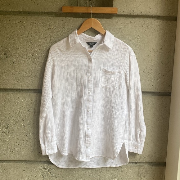 🆕 Rachel Roy Gauzey Button down NWOT - Picture 1 of 7